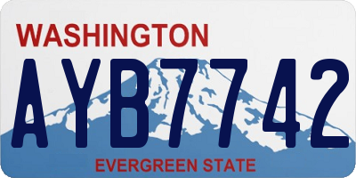 WA license plate AYB7742