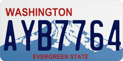 WA license plate AYB7764