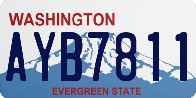 WA license plate AYB7811