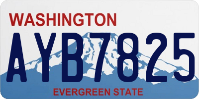 WA license plate AYB7825