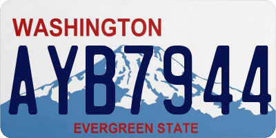 WA license plate AYB7944