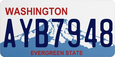 WA license plate AYB7948