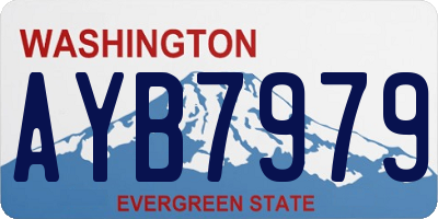WA license plate AYB7979