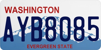 WA license plate AYB8085