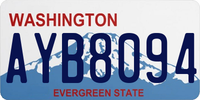WA license plate AYB8094
