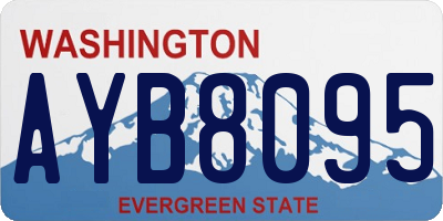 WA license plate AYB8095