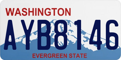 WA license plate AYB8146