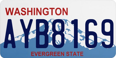 WA license plate AYB8169