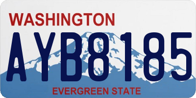 WA license plate AYB8185
