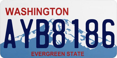 WA license plate AYB8186