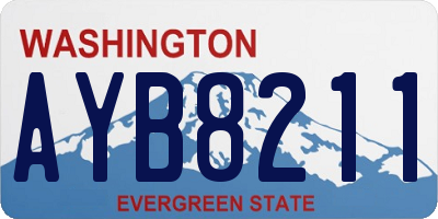 WA license plate AYB8211