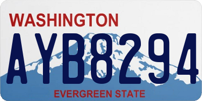 WA license plate AYB8294