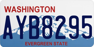 WA license plate AYB8295