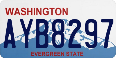 WA license plate AYB8297