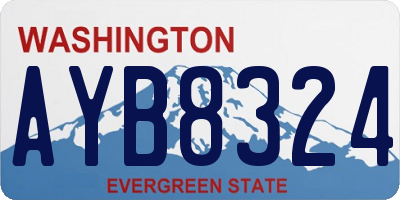 WA license plate AYB8324