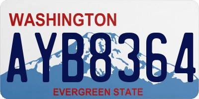 WA license plate AYB8364