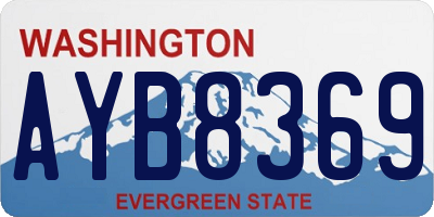 WA license plate AYB8369