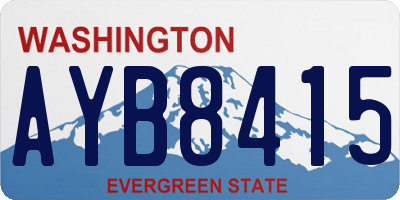 WA license plate AYB8415