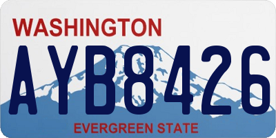 WA license plate AYB8426