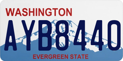 WA license plate AYB8440