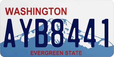 WA license plate AYB8441