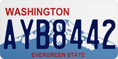 WA license plate AYB8442