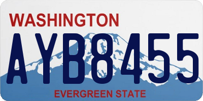 WA license plate AYB8455