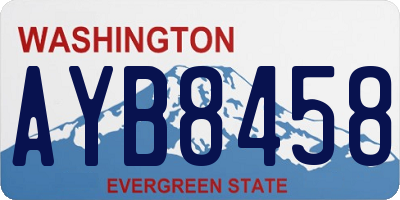 WA license plate AYB8458