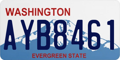 WA license plate AYB8461