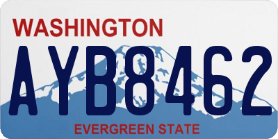 WA license plate AYB8462
