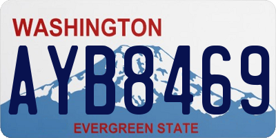 WA license plate AYB8469