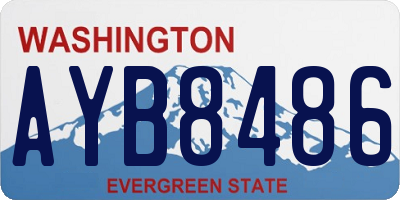 WA license plate AYB8486