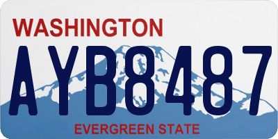 WA license plate AYB8487