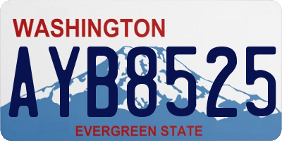 WA license plate AYB8525