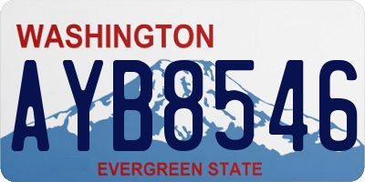 WA license plate AYB8546