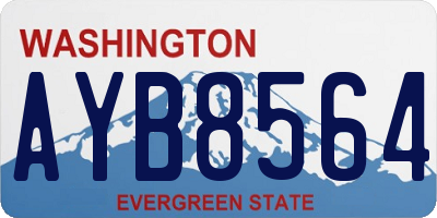 WA license plate AYB8564