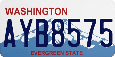 WA license plate AYB8575