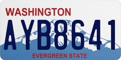 WA license plate AYB8641