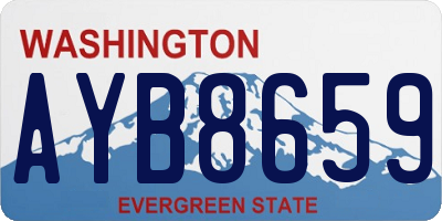 WA license plate AYB8659