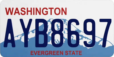 WA license plate AYB8697