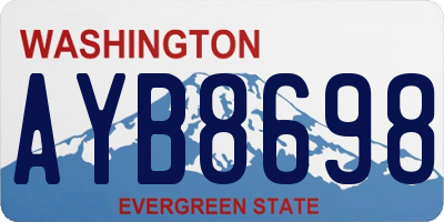 WA license plate AYB8698