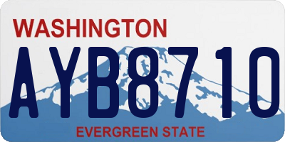 WA license plate AYB8710