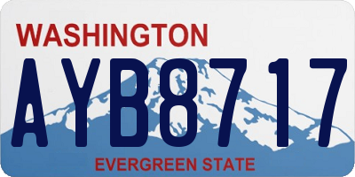 WA license plate AYB8717