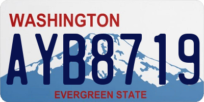 WA license plate AYB8719