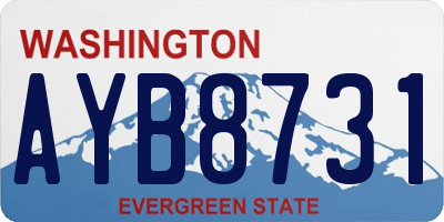 WA license plate AYB8731