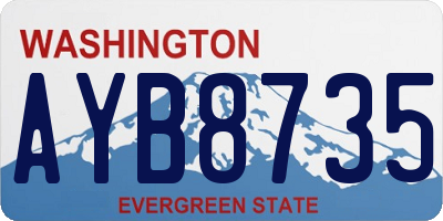 WA license plate AYB8735