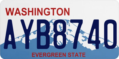 WA license plate AYB8740