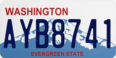 WA license plate AYB8741