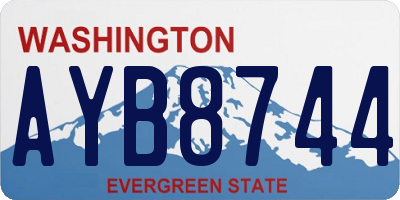 WA license plate AYB8744