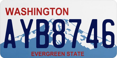 WA license plate AYB8746